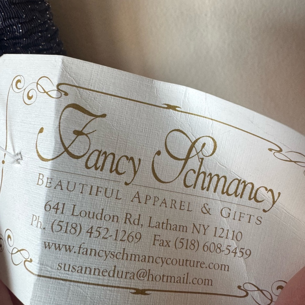 Sparkling Navy Halter Gown - Picture 3 of 6